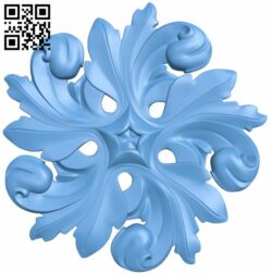 Flower pattern T0000975 download free stl files 3d model for CNC wood carving