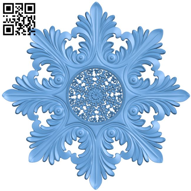 Flower pattern T0000976 download free stl files 3d model for CNC wood carving