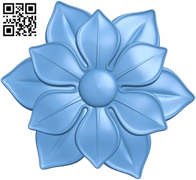 Flower pattern T0001064 download free stl files 3d model for CNC wood carving