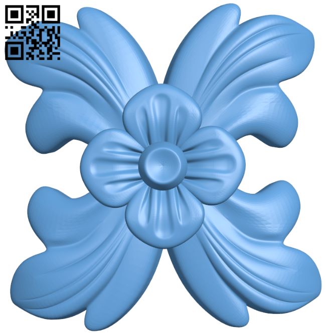Flower pattern T0001065 download free stl files 3d model for CNC wood carving