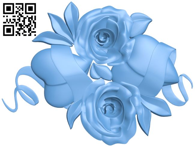 Flower pattern T0001096 download free stl files 3d model for CNC wood carving