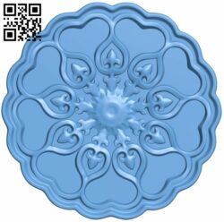 Flower pattern T0001125 download free stl files 3d model for CNC wood carving