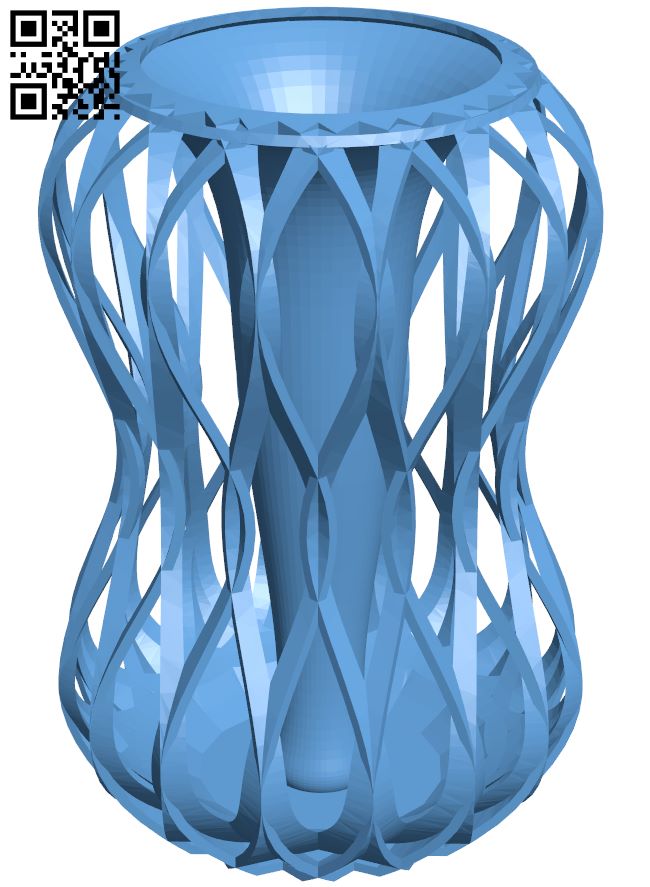 Flower vase H008093 file stl free download 3D Model for CNC and 3d printer