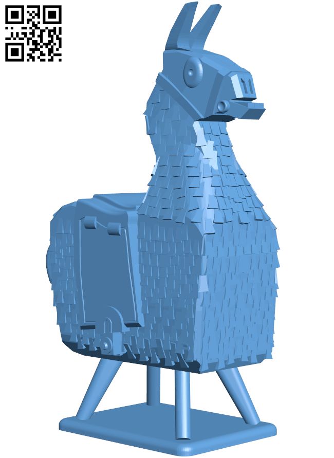 Fortnite Llama H008043 file stl free download 3D Model for CNC and 3d printer