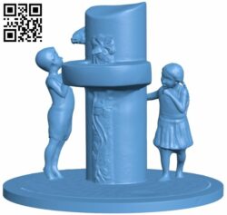 Fountain in Lodz, Poland H008094 file stl free download 3D Model for CNC and 3d printer