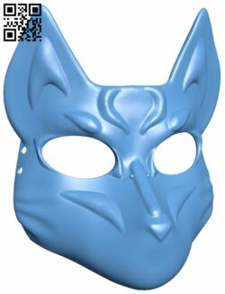 Fox mask H008212 file stl free download 3D Model for CNC and 3d printer