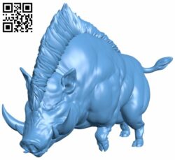 Giant Boar H008446 file stl free download 3D Model for CNC and 3d printer