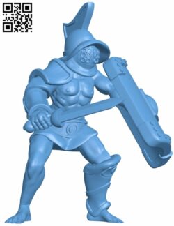 Gladiator Male H008095 file stl free download 3D Model for CNC and 3d printer