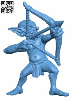 Goblin Archer H007867 file stl free download 3D Model for CNC and 3d printer