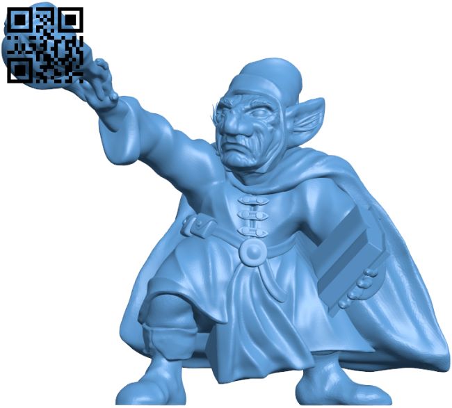 Goblin Sorcerer H008051 file stl free download 3D Model for CNC and 3d printer