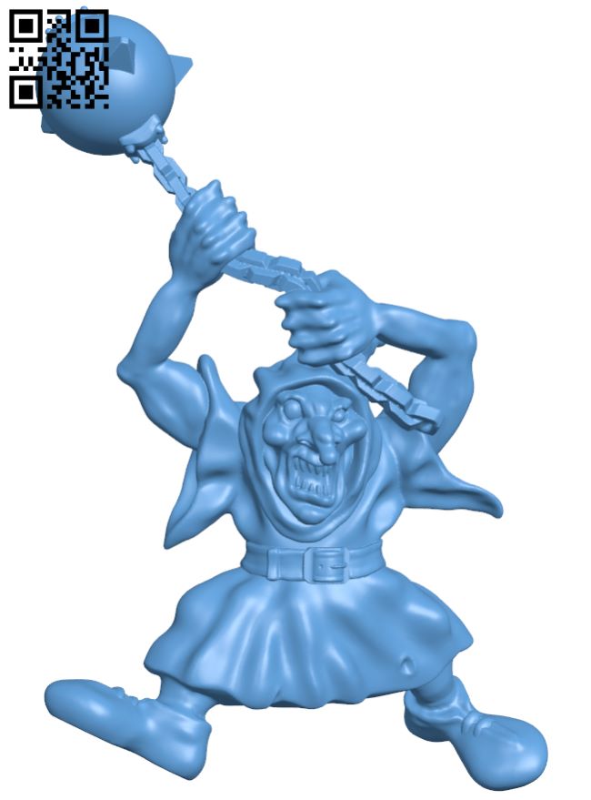 Goblin with ball H007687 file stl free download 3D Model for CNC and 3d printer