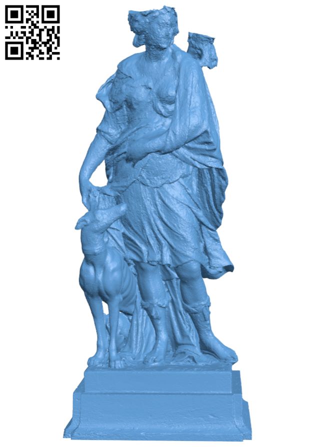Goddess Artemis H008216 file stl free download 3D Model for CNC and 3d printer