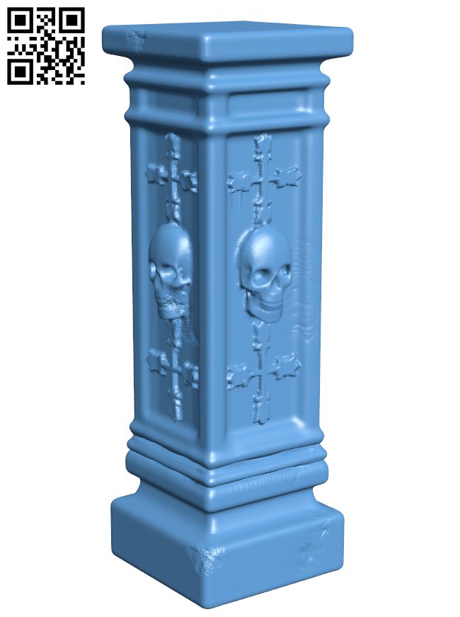 Gothic Column H008390 file stl free download 3D Model for CNC and 3d printer