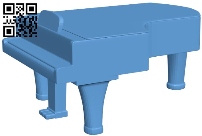Grand piano H007869 file stl free download 3D Model for CNC and 3d printer