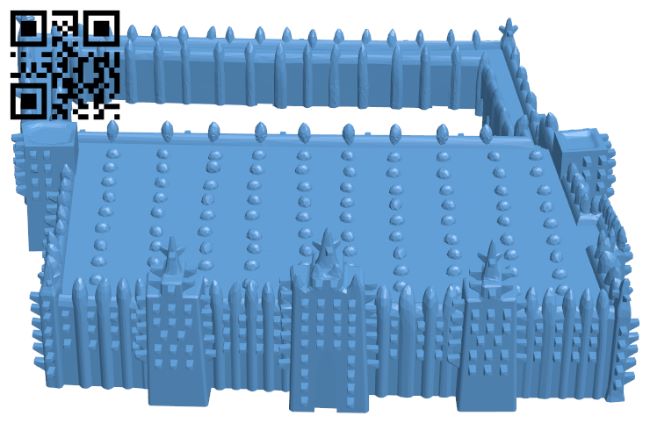 Great Mosque of Djenne - Mali H008218 file stl free download 3D Model for CNC and 3d printer