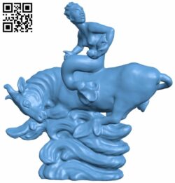 Havtyren – Sea Bull Figurine H007872 file stl free download 3D Model for CNC and 3d printer