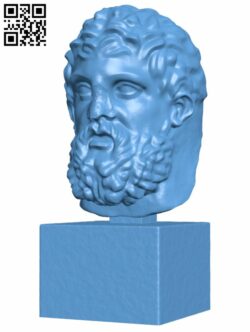 Head of Asclepius H007874 file stl free download 3D Model for CNC and 3d printer