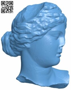 Head of a sleeping girl H007906 file stl free download 3D Model for CNC and 3d printer