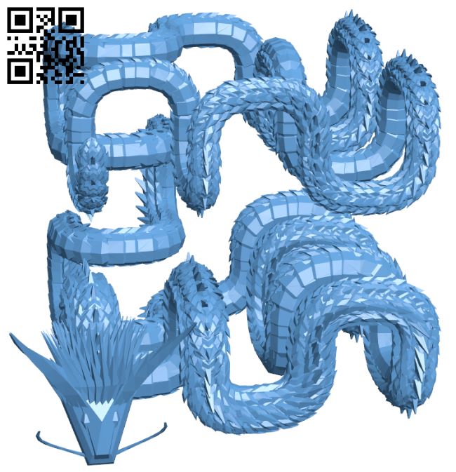 Hilbert Dragon H007700 file stl free download 3D Model for CNC and 3d printer