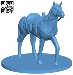 Horse H007762 file stl free download 3D Model for CNC and 3d printer