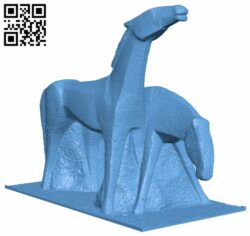 Horses sculpture H007624 file stl free download 3D Model for CNC and 3d printer