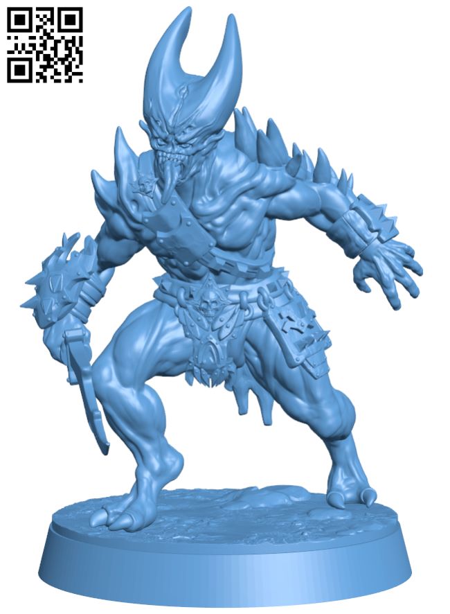 Infernal Demon H008451 file stl free download 3D Model for CNC and 3d printer