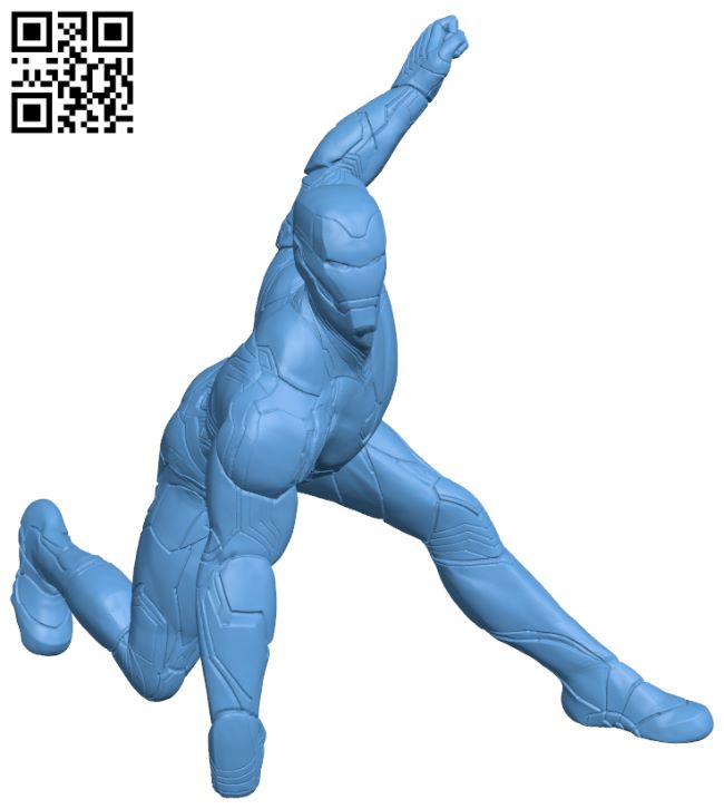 Iron man - Superhero H007577 file stl free download 3D Model for CNC and 3d printer