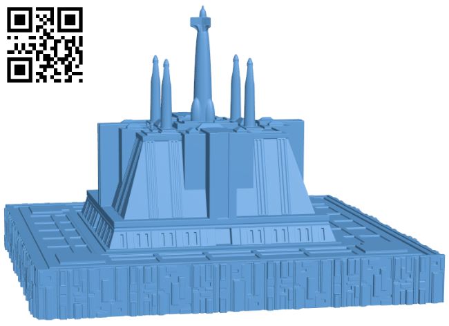 Jedi Temple H007625 file stl free download 3D Model for CNC and 3d printer