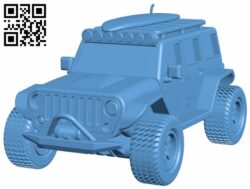 Jeep wrangler car H008452 file stl free download 3D Model for CNC and 3d printer