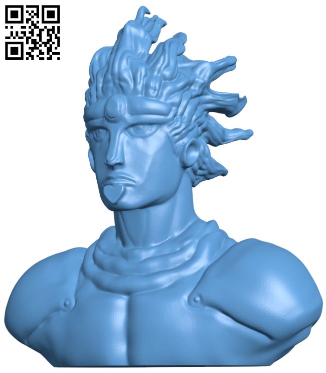 JoJo bust H008104 file stl free download 3D Model for CNC and 3d printer