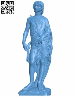 John the Baptist as a boy H007962 file stl free download 3D Model for CNC and 3d printer