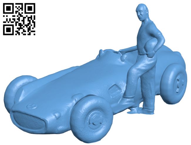Juan Manuel Fangio in Buenos Aires, Argentina H007964 file stl free download 3D Model for CNC and 3d printer