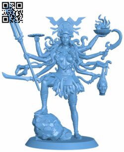 Kali – She Who Is Death H007875 file stl free download 3D Model for CNC and 3d printer