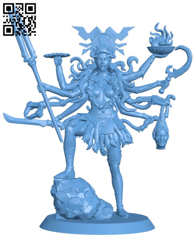 Kali - She Who Is Death H007875 file stl free download 3D Model for CNC and 3d printer