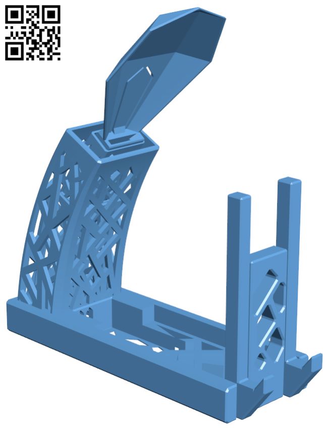 Lamp and phone holder H007580 file stl free download 3D Model for CNC and 3d printer