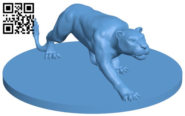 Lioness H007765 file stl free download 3D Model for CNC and 3d printer