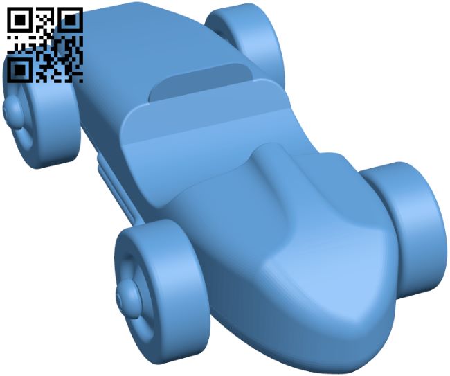 Little Race Car H008113 file stl free download 3D Model for CNC and 3d printer