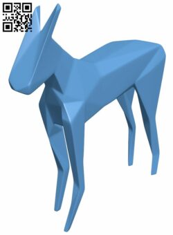 Low poly deer H007908 file stl free download 3D Model for CNC and 3d printer