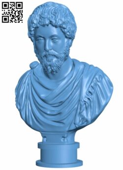 Marcus Aurelius bust H008137 file stl free download 3D Model for CNC and 3d printer