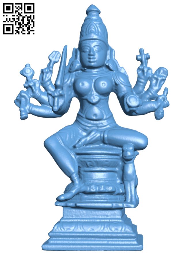 Mariamman - Goddess of Rain H008228 file stl free download 3D Model for CNC and 3d printer
