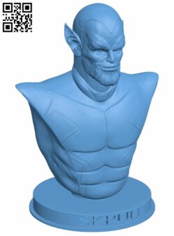 Marvels Skrull Bust  H008333 file stl free download 3D Model for CNC and 3d printer