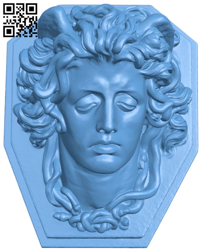 Medusa's Head H008456 file stl free download 3D Model for CNC and 3d printer