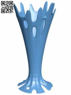 Melted vase H008139 file stl free download 3D Model for CNC and 3d printer