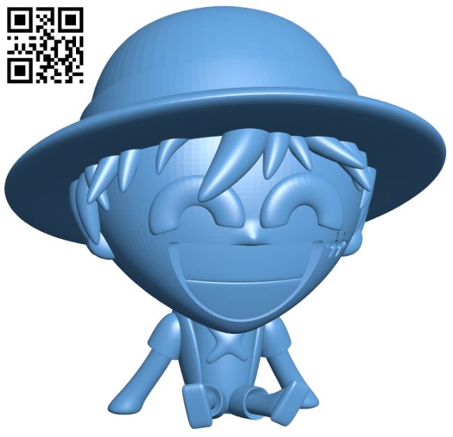 Monkey D Luffy - One Piece H008229 file stl free download 3D Model for CNC and 3d printer