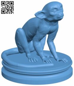 Monkey H008142 file stl free download 3D Model for CNC and 3d printer