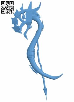 Monster hunter axe H008230 file stl free download 3D Model for CNC and 3d printer