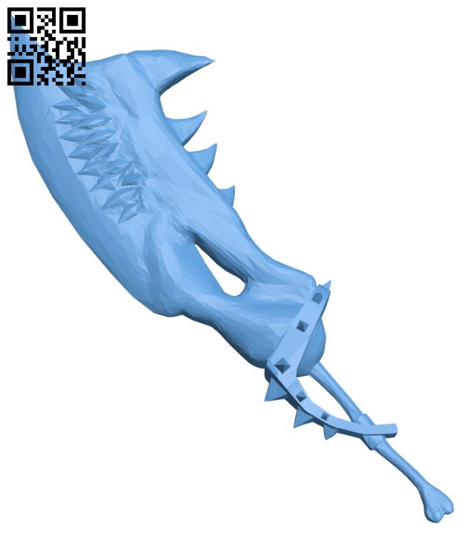Monster hunter sword H008337 file stl free download 3D Model for CNC and 3d printer
