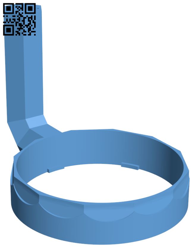 Mug holder H007585 file stl free download 3D Model for CNC and 3d printer