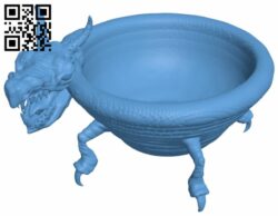 Mystic dragon bowl H007772 file stl free download 3D Model for CNC and 3d printer