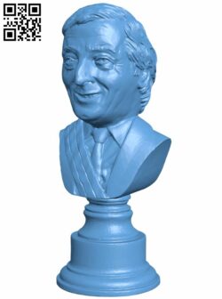Nestor Kirchner bust H008340 file stl free download 3D Model for CNC and 3d printer